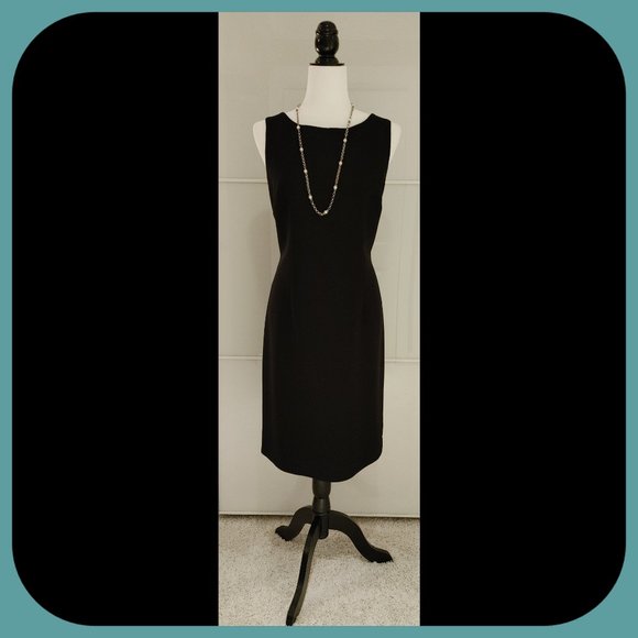 PIERRE CARDIN || Fully-Lined Sleeveless Sheath Dress (SIZE 8) - Picture 1 of 10